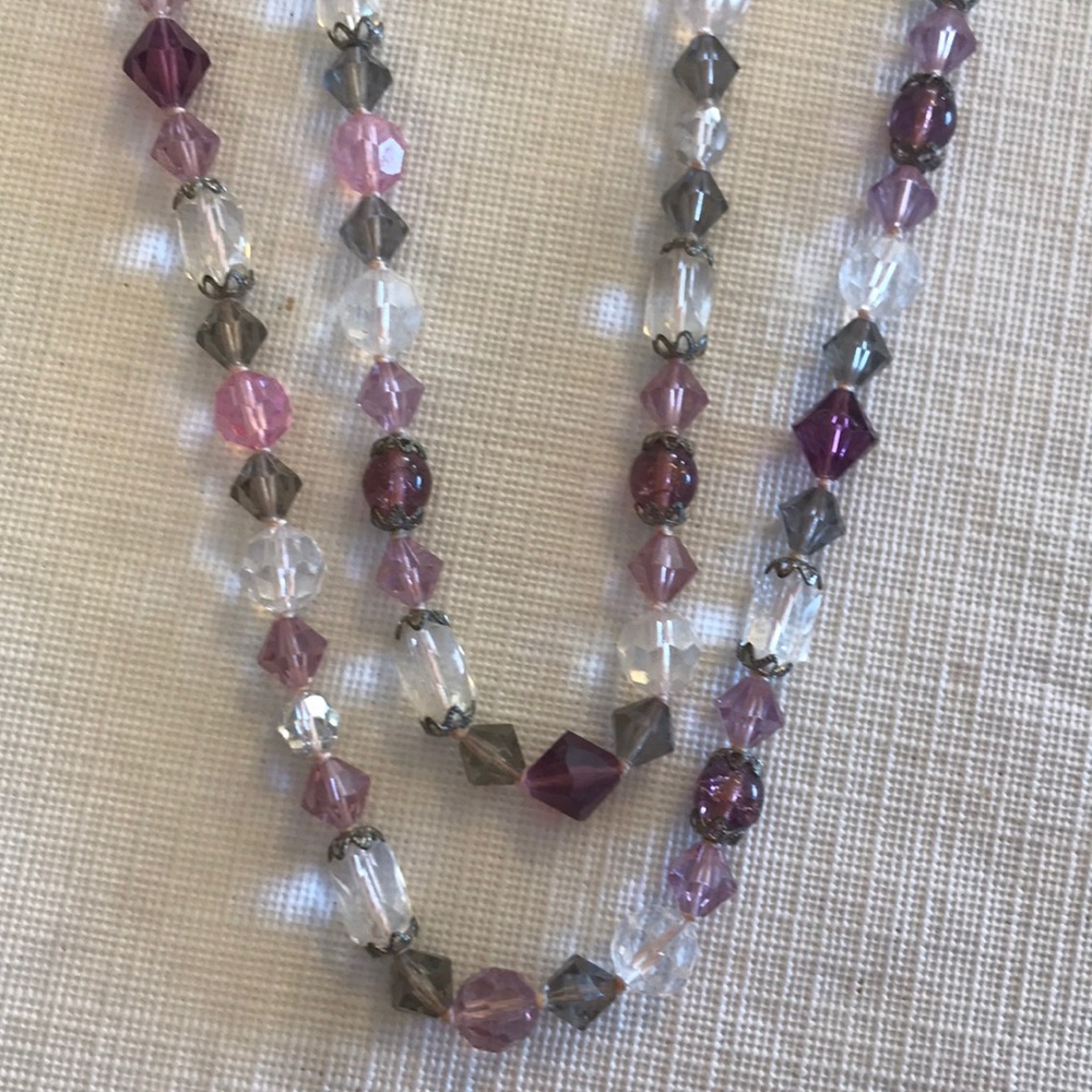 Vintage glass bead necklace